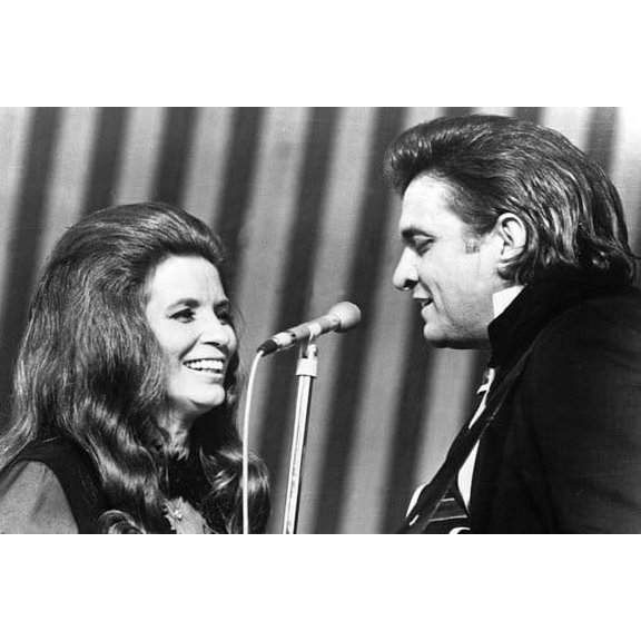 Johnny Cash and June Carter classic signing together 1969 24x36 Poster