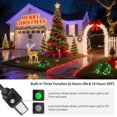 thumbnail image 4 of Tcamp 105FT 300 LED Green and Red Christmas Tree Lights Outdoor Indoor String Lights End to End Plug, 8 Modes Christmas String Lights Waterproof UL Certified Fairy Lights for Christmas Wedding, 4 of 7
