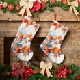 thumbnail image 6 of KLL Three Goldfish Watercolor Splash for 18" Christmas Stocking Snowman Xmas Stocking Holiday Christmas Decoration Gifts for Family Kids, 6 of 8