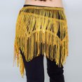 thumbnail image 5 of Women's Fringed Sequins Belly Dance Skirt, Sparkly Tie Side Tassel Hip Scarf Wrap for Rave Festival Disco Party, 5 of 6