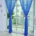 thumbnail image 7 of Solid Color Wedding Glass Screen Transparent Window Screen Color Finished Curtain 100*201cm(One Piece),Dark Blue, 7 of 7
