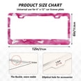 thumbnail image 2 of Aluminum License Plate Frame 2 Pack Car Exterior Accessory Car Tag Holder for Front Rear Plates Cars Decor Pink Tie-dye with Butterflies, 2 of 7