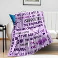 thumbnail image 2 of 75th Birthday Gifts for Women Blanket Happy 75 Year Old Birthday Gifts Ideas for Best Grandma Wife Mom Sister Friend Throw Blankets 60"X50", 2 of 5