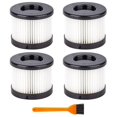 thumbnail image 1 of 4-pack HEPA-torrfilter för Milwaukee 49-90-0160 0882-20 M18 Kompakt Dammsugare med 1 Rengöringsborste, 1 of 5