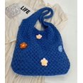 thumbnail image 6 of Kukuzhu Crochet Tote Bag for Women Hollow Shoulder Bag Knit Tote Bag Large Hobo Bag Summer Aesthetic Knit Bag with Flower Decor, 6 of 7