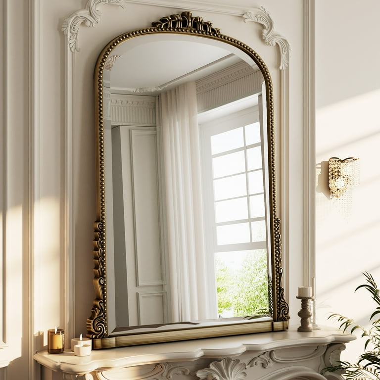 BEAUTYPEAK 40x28 Inch Arched Vanity Mirror photo 1