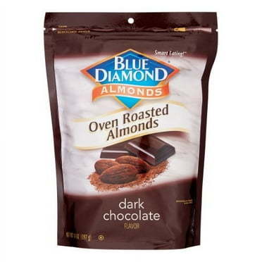 Blue Diamond Almonds, Natural Oven Roasted Almonds, Dark Chocolate (Pack of 36)