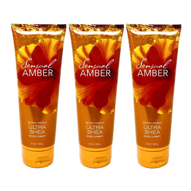 Bath and Body Works Sensual Amber Ultimate Hydration Body Cream Trio
