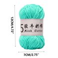 thumbnail image 3 of Foqnuq 5 Strands Milk Cotton Yarn for Crochet & Knitting, Acrylic Thread for DIY Projects, Baby Sweater, Dolls, Bags, Scarves - 50g, 325m Soft & Durable, 3 of 6