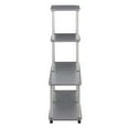 thumbnail image 5 of Convenience Concepts Designs2Go 4 Tier L Bookshelf, Gray, 5 of 5