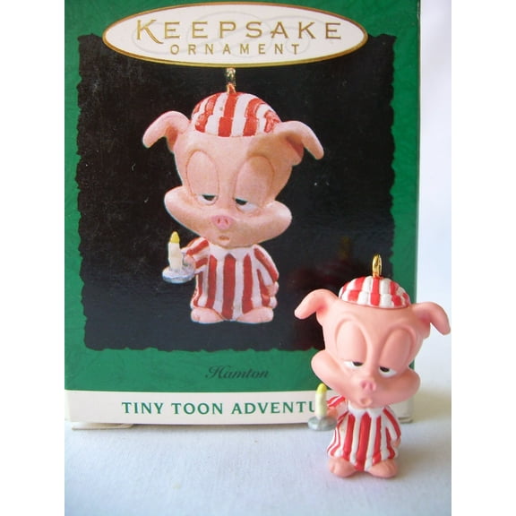 QXM4126 Hamton Pig Tiny Toon Adventures 1994 Hallmark Miniature Keepsake Ornament