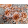 thumbnail image 4 of oneOone Cotton Poplin Light Peach Fabric Leaves & Rose Floral Quilting Supplies Print Sewing Fabric By The Yard 42 Inch Wide, 4 of 4