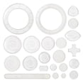 thumbnail image 1 of Juego de 22 reglas de dibujo con espirales geométricos y flores, regla universal para diseño artístico de dibujo para niños y niñas., 1 of 3