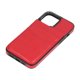 thumbnail image 3 of Funda de cuero para teléfono móvil con hebilla magnética Funda para teléfono Cartera con soporte para tarjeta de crédito para iPhone 13 Pro Max 6.7 pulgadas Rojo, 3 of 10