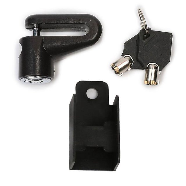 serrure Disque, 1 Pice Noire Serrure De Moto Disque, Serrure De Frein Disque Tanche, Cadenas Avec 2 Cls Et Une Pochette De Transport Pour La Sc