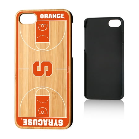 Syracuse Orange Basketball Court Bamboo Case for iPhone 8 /