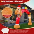 thumbnail image 4 of Costway 8FT Inflatable Christmas Dachshund Arch Yard Decoration with LEDs & Air Blower, 4 of 10