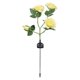 thumbnail image 3 of Luz de flor con energía solar, luz de rosa solar 4 Luz de flor de rosa impermeable Lámpara de rosa LED para exteriores Integración perfecta, 3 of 8