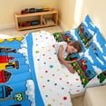 thumbnail image 4 of Erosebridal Train Full Size Bedding Sets, Steam Engine Full Size Bed in a Bag, Green Cartoon, Polka Dots Reversible 7pcs, 4 of 6