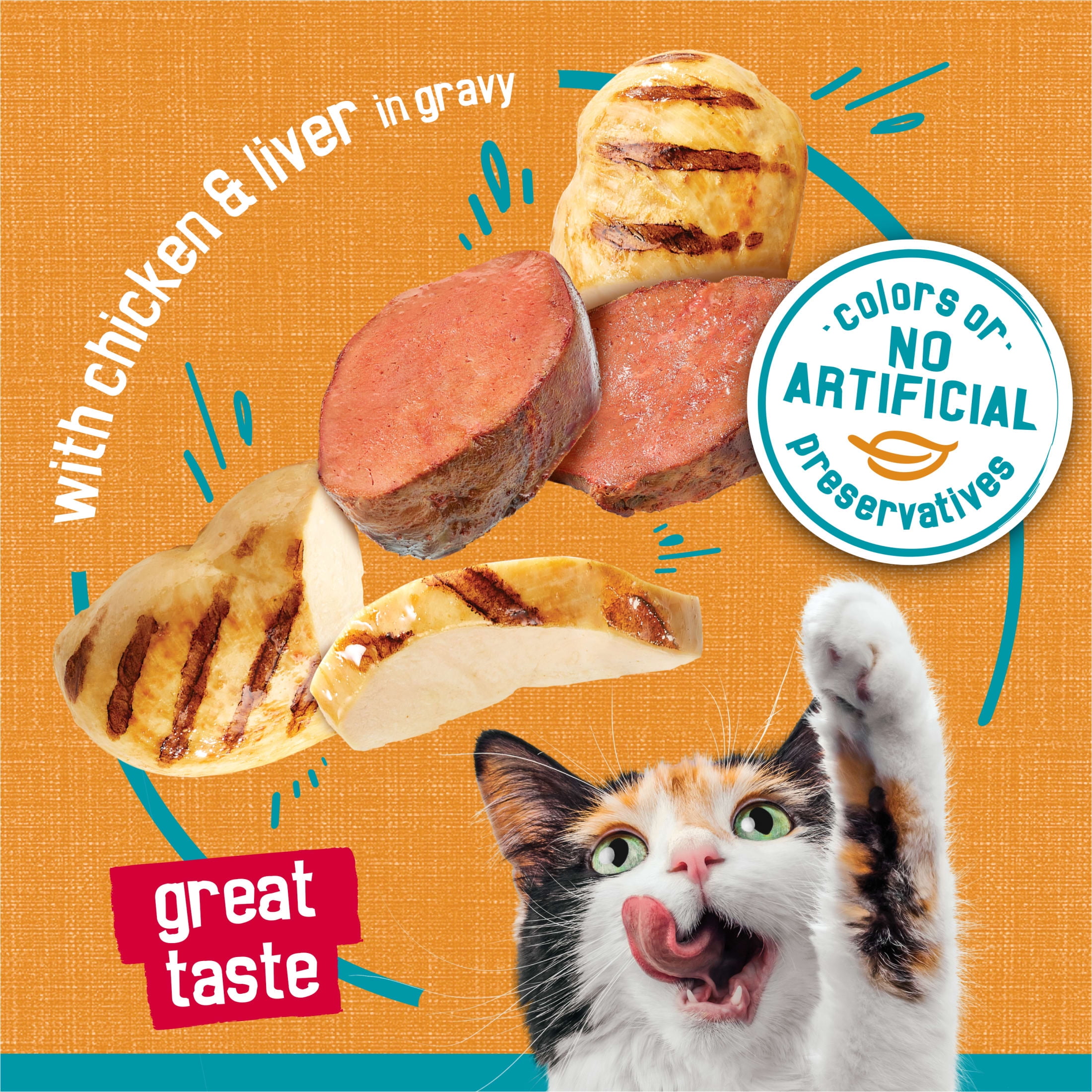 Purina Friskies Chicken and Liver, Wet Cat Food, 5.5 oz Can