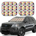 thumbnail image 6 of Kdxio Polka Dot Print 2-Piece Sun Shade Front Windshield - Foldable Car Front Window Sunshades For Most Sedans Suv Truck, 6 of 6