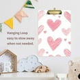 thumbnail image 4 of FORMRS Acrylic Clipboard with Low Profile Clip Standard A4 Letter Size, 12.5" x 9", Hand Drawn Hearts, 4 of 8