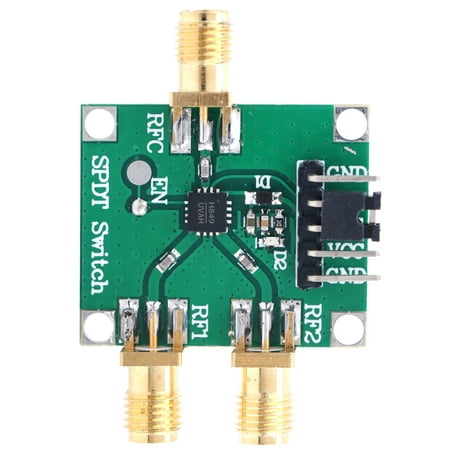 

Tebru Walfront 3‑5V RF Switch Module Single Pole Double Throw Board Increase The Continuous Working Time Input Output Impedance SMA Interface