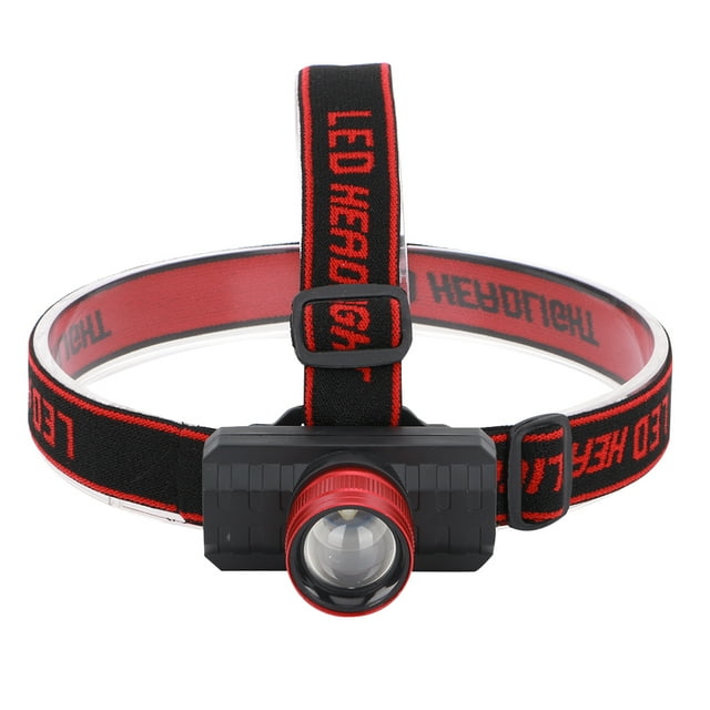 Lampe Frontale à DEL Super Luminosité Lumière de Tête Lumière Clignotante Lampe de Poche à Tête Concentrée pour la Course