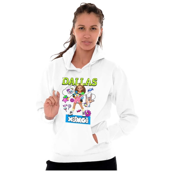 XOMG POP Dallas Popstar Dream Cartoon Women Plus Size Hoodie Brisco Brands 2X