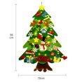 thumbnail image 2 of Filz Weihnachtsbaum, Weihnachten DIY Deko, 3.2ft Weihnachtsbaum Mit 32 Pcs Ornamente Wand Dekor Mit 50LED Lichterkette Für Kinder Home Tür Wand Dekoration Zhivalor OTTO-ZYS-0361, 2 of 7