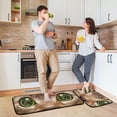 thumbnail image 2 of SKYSONIC Cat Dollar Eyes Kitchen Mats Set of 2 Kitten Face Floor Runner Rug Anti Fatigue Non Slip Comfort Mat 19.7x27.6 Inch + 19.7x47.2 Inch for Living Room Laundry Room Hallway, 2 of 7