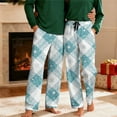 thumbnail image 2 of Mens Christmas Tree Pajama Pants Lounge Bottoms with Pockets & Drawstring Wide Leg Straight Novelty Funny Soft Pj Sleep Pants Xmas Pajamas Cute Sleepwear, 2 of 8