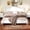 White, variant on MODERNLUXE King Size Wood Bed Frame, Retro Platform Bed with Headboard & Wood Slat Support,No Box Spring Needed,White