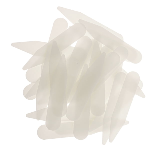 200 Piezas De Refuerzo De Huesos De Cuello Blanco De Plástico Beige 5x1cm Sunnimix Collar Stays