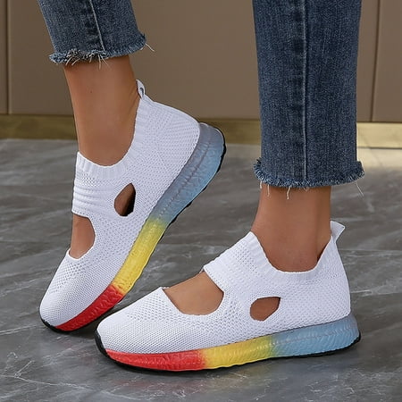

Bxzhiri Hollow Out Women s Ladies Mesh Shoes Sneakers Footwear Flat Breathable Shoes