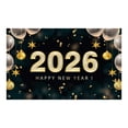 thumbnail image 4 of 2026 New Year backdrop, Happy New Year party decoration atmosphere hanging cloth, photo background., 4 of 4