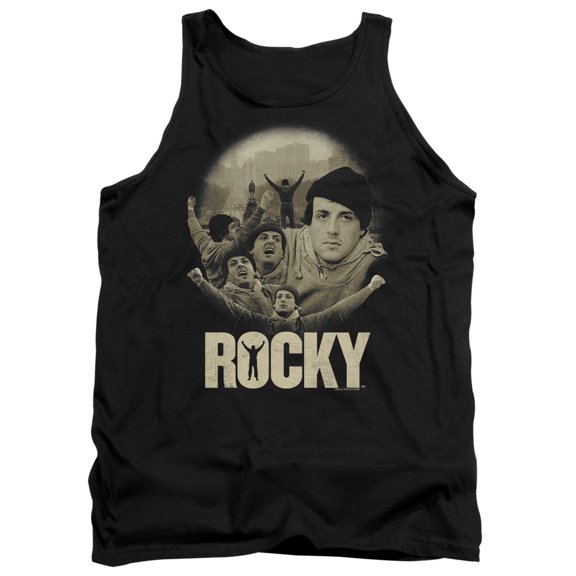 Rocky Feeling Strong Adult Tank Top Black