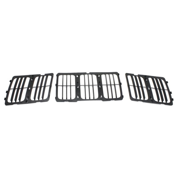 For 14-16 Grand Cherokee 3-Piece Set Front Grill Grille Assembly Louvered Insert
