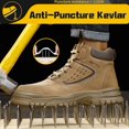thumbnail image 3 of PPCHVOMEY High Top Sneakers Work Boots for Men Steel-Toe Shoes for Men Work Shoes Lightweight Slip-Resistant Puncture-Proof Safety Work, 3 of 11