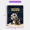 thumbnail image 5 of Happy New Year Rottweiler Welcome 2025 Balloon Firework Party Spiral Bound Journal Rottie Dog Lover Gifts Idea 5x7in Spiral Notebook - 01014, 5 of 5