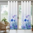 thumbnail image 6 of Spring Outdoor Curtains for Patio Waterproof, Pastoral Watercolor Flowers Grommet Curtains for Porch Outside Privacy Drape for Gazebo Garden Pergola, 2 Panels, 54x95in, 6 of 9