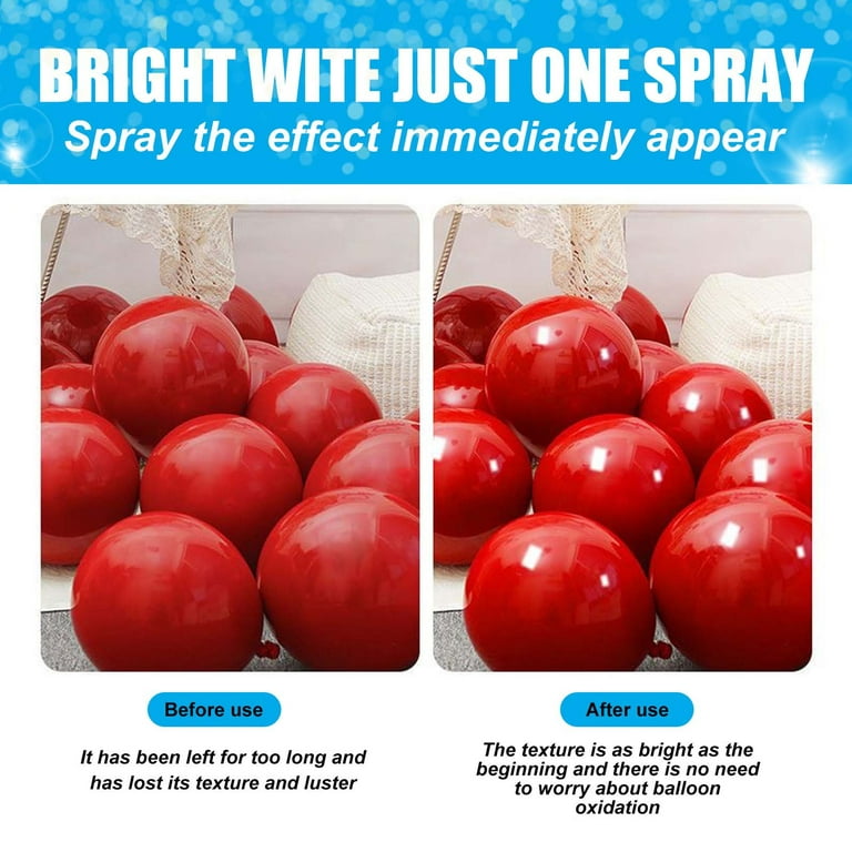 Tepsmf Balloon Spray 100ml - Instant Gloss & Vibrant Finish - Enhance Party  Decor - Birthdays, Weddings, Special Events - Easy Application -  Long-Lasting Results - Elevate Your Celebration 