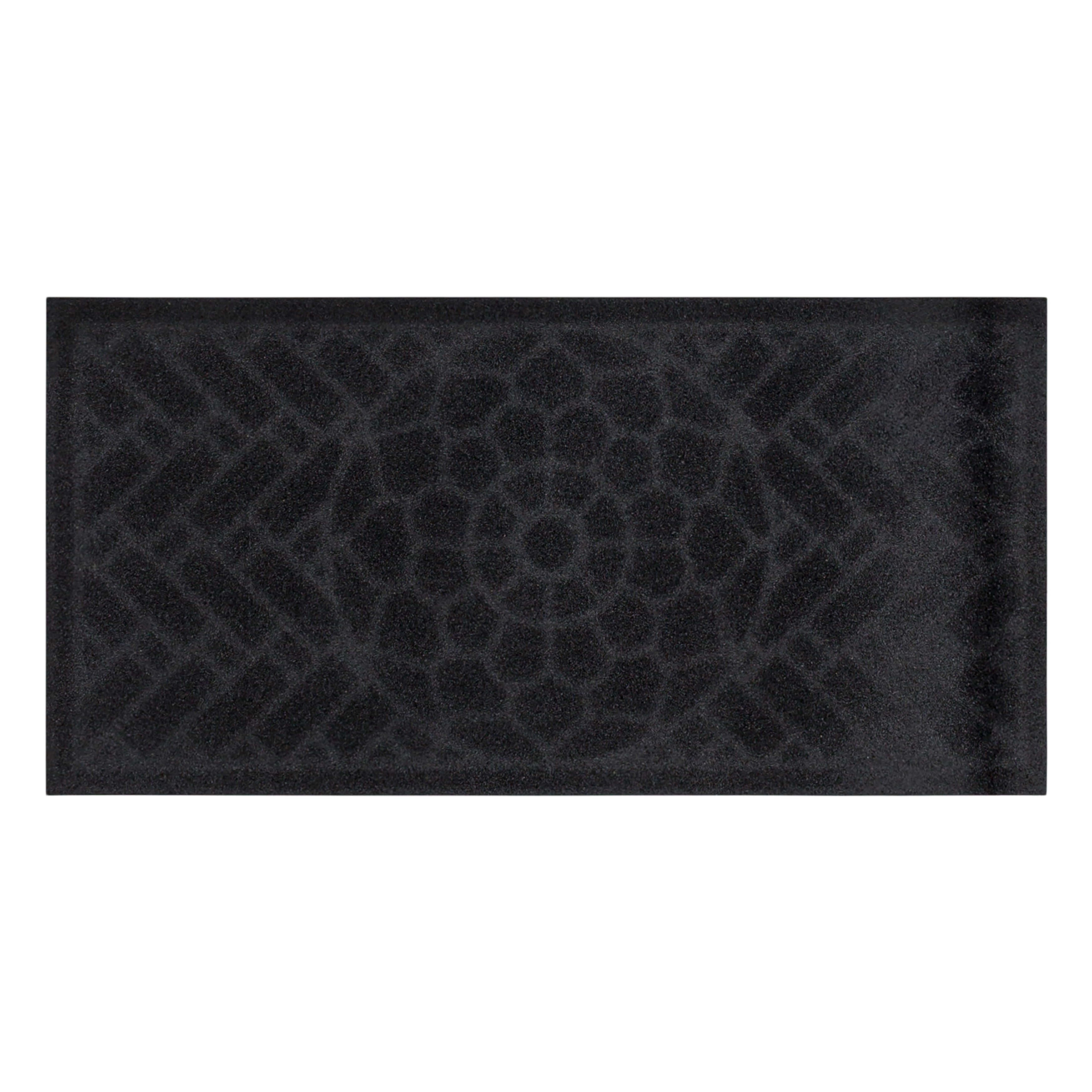 Mohawk Home Entry Recycled Rubber Non-Slip Indoor Outdoor Stoney Medallion Onyx Oversize Doormat, 2' X 4'