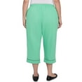 thumbnail image 2 of Alfred Dunner Womens Plus-Size Lace Dotted Trim Capri, 2 of 4