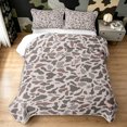 thumbnail image 2 of Manfei Farmhouse Camouflage Quilt Full, Countryside Camo Full Bedspread Sets, Light Gray, 3-Piece, 1 Coverlet and 2 Pillowcases, 2 of 7