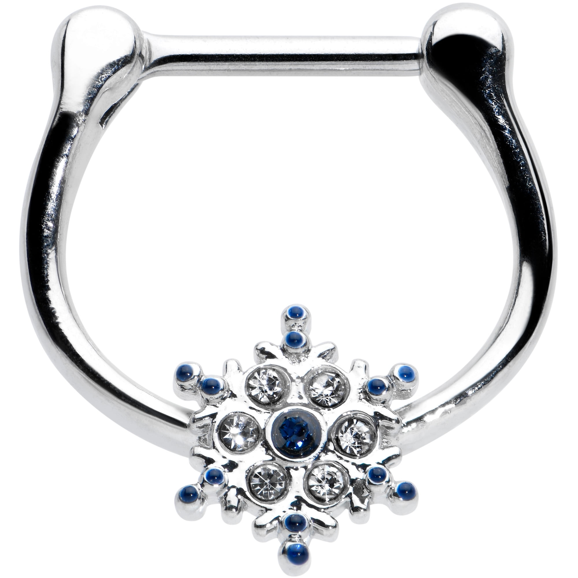 Body Candy Womens 16G 316L Surgical Steel Septum Jewelry Winter