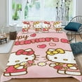 thumbnail image 2 of Hello Kitty Themed Bed Sheet Set Three Piece Set 36x75 In ches Comfortable And Skin Friendly Unique Design Creating A Star Studded Night Home Decor Gifts For Family Friends fans, 2 of 6