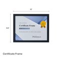 thumbnail image 3 of Marco De Certificado Melannco Cada Marco Muestra Un Documento De 8,5 X 11 Pulgadas, Certificado O Diploma, 12 X 0,6 X 9,6 Pulgadas, Juego De 5, Color Negro, 3 of 5