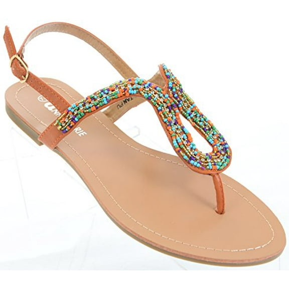 Colorful Boho Summer Thong Slip On Flip-flop Flat Sandals
