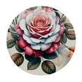 thumbnail image 2 of PIKWEEK  Round Tablecloth,Rose Isolated on White Indoor &amp; Outdoor Table Cover for Christmas, Thanksgiving, Event,Fits Tables, 2 of 7